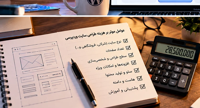 چک لیست عوامل موثر بر قیمت طراحی سایت وردپرسی