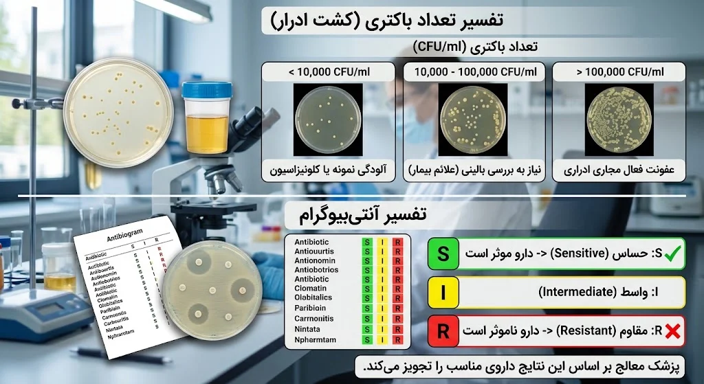 مدت زمان جواب آزمایش کشت ادرار